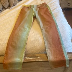 Zara straight leg colored jeans size 6